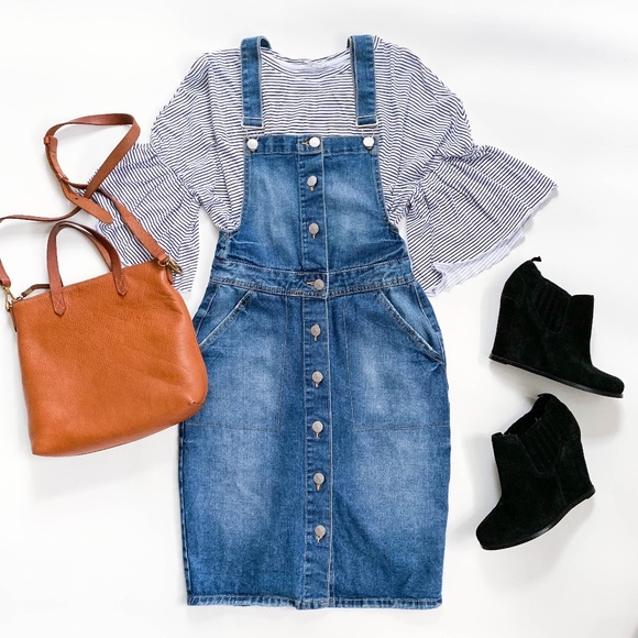 button down jumper dress